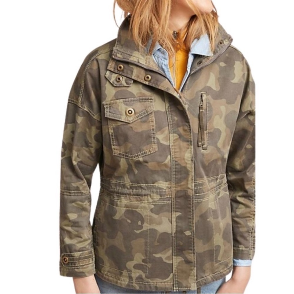 Marrakech Camo Utility Anorak Jacket Small